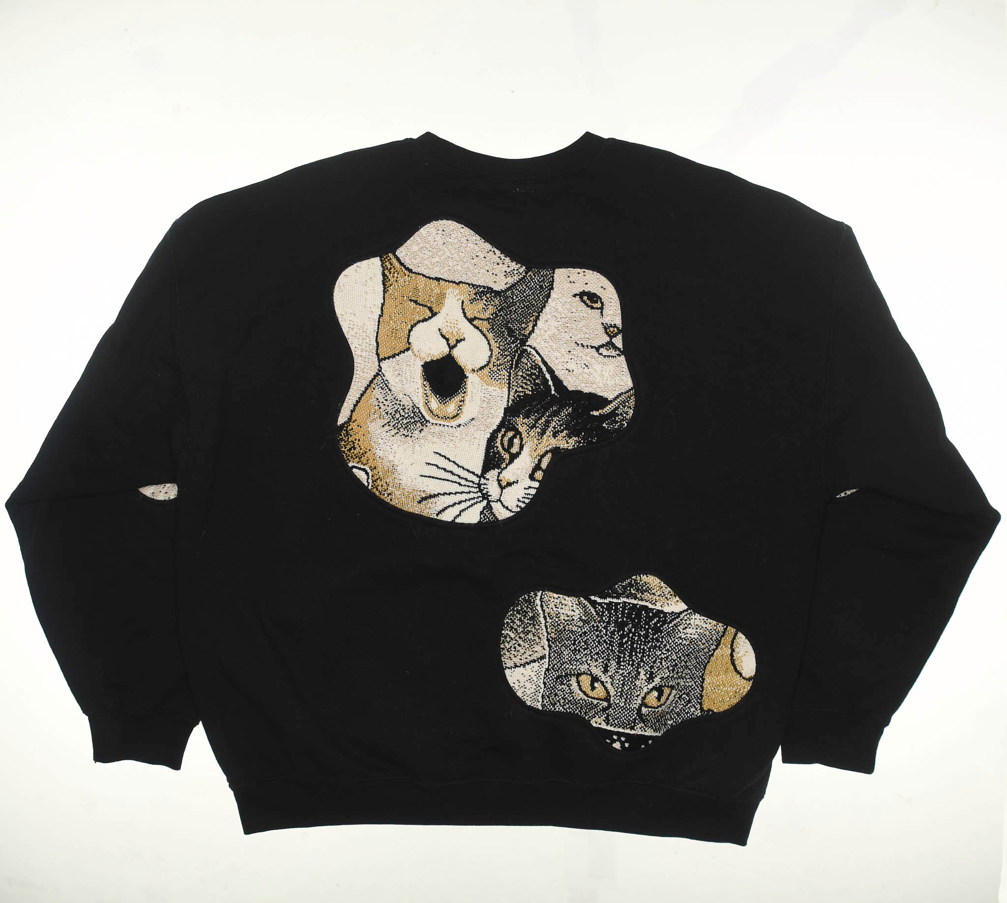 Brown Cat Amoeba Tapestry Pullover