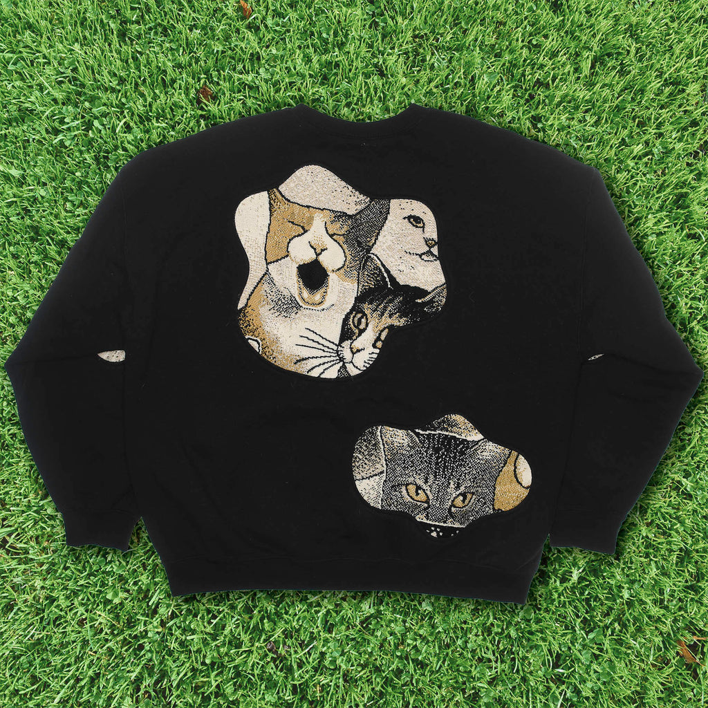 Brown Cat Amoeba Tapestry Pullover