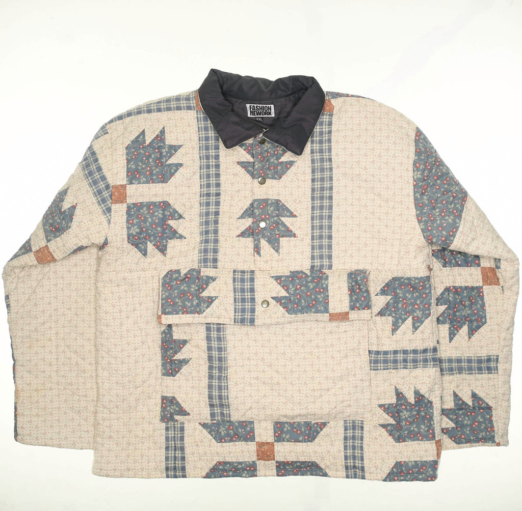 French Blue Trailblazer Quilt Pullover