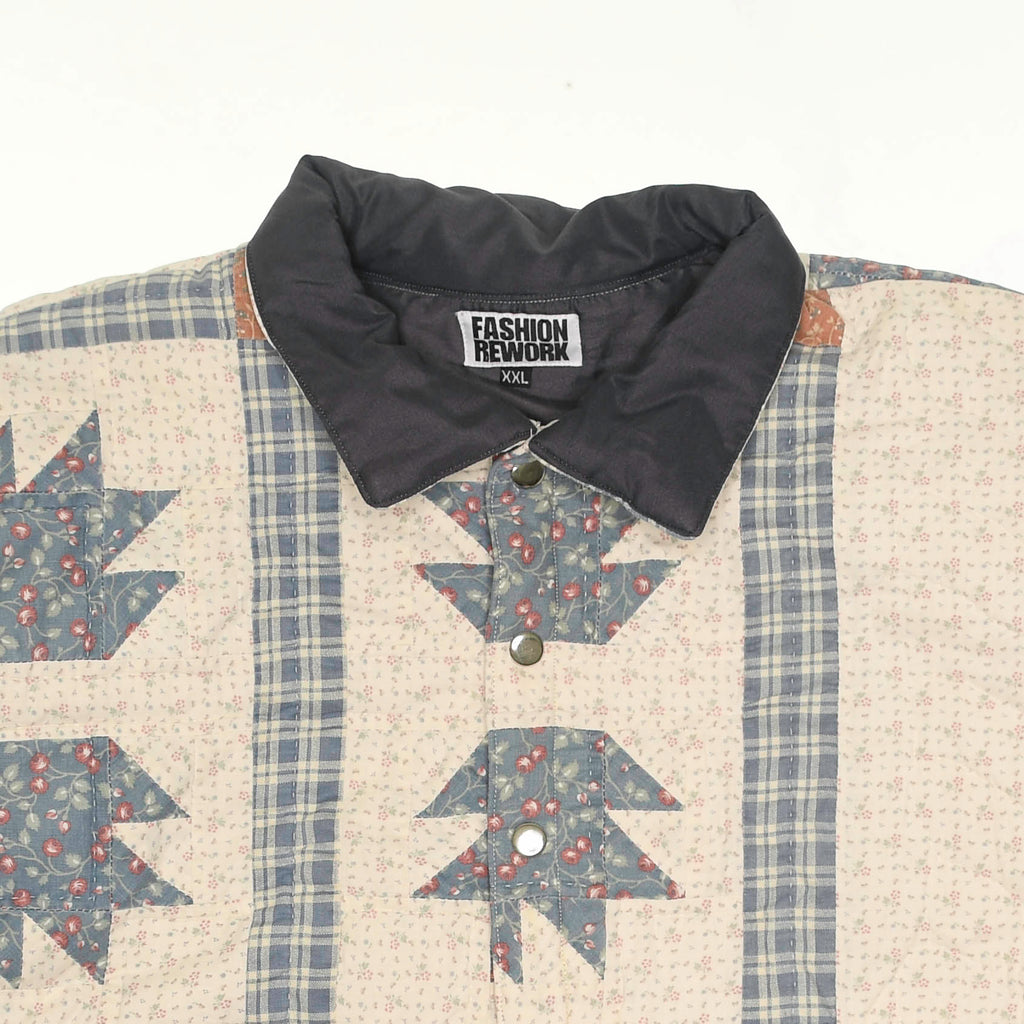 French Blue Trailblazer Quilt Pullover