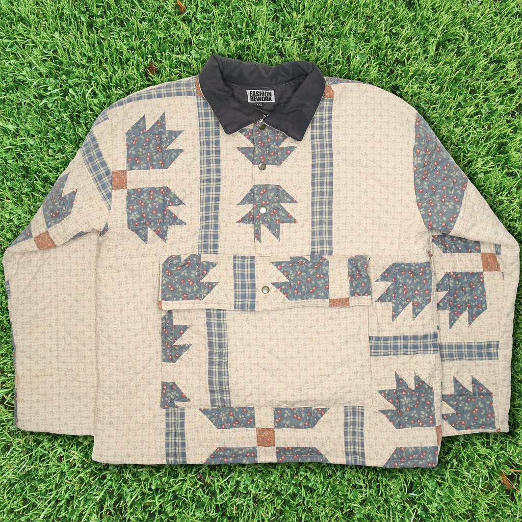 French Blue Trailblazer Quilt Pullover