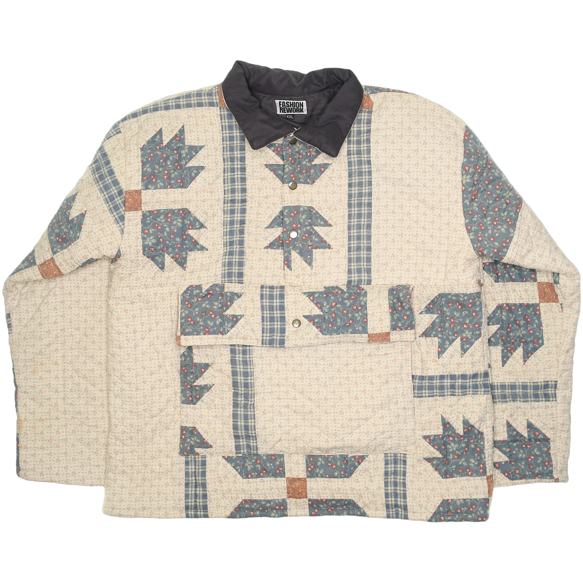 French Blue Trailblazer Quilt Pullover