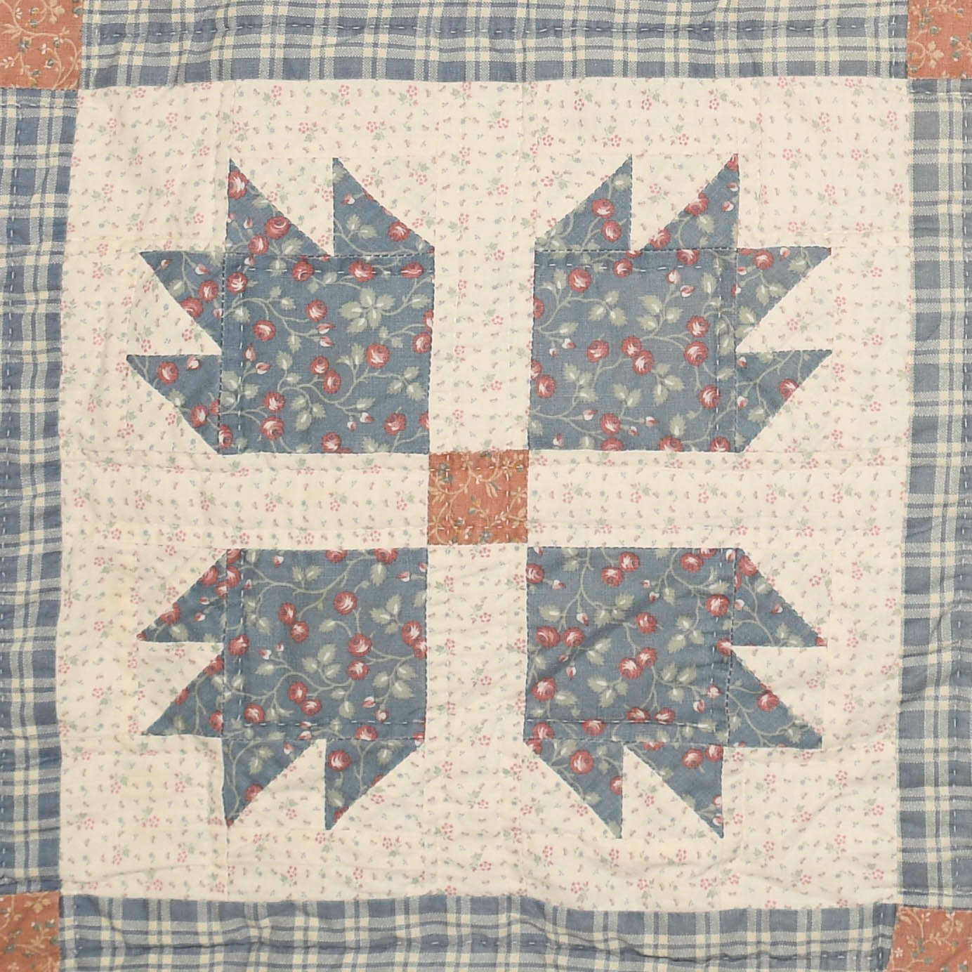 French Blue Trailblazer Quilt Pullover