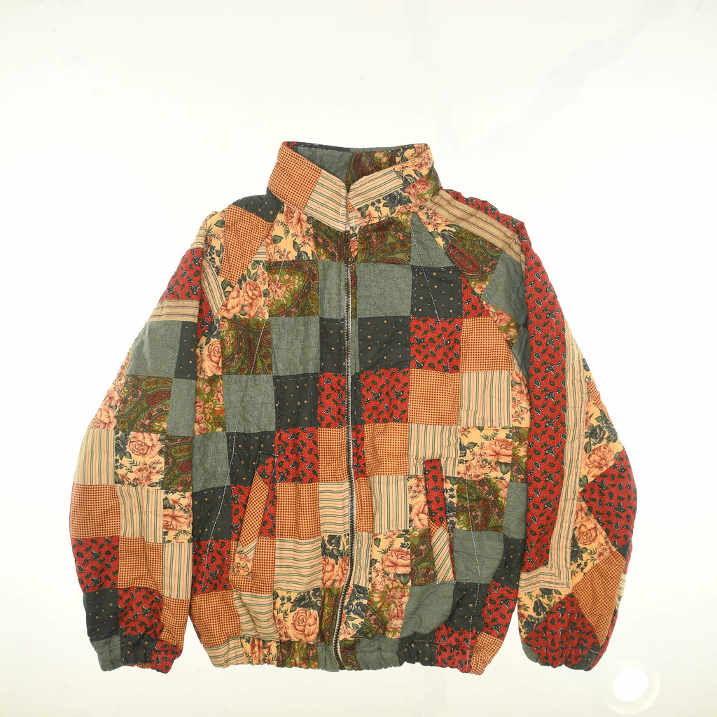 Patchwork Quilt Bomber Jacket