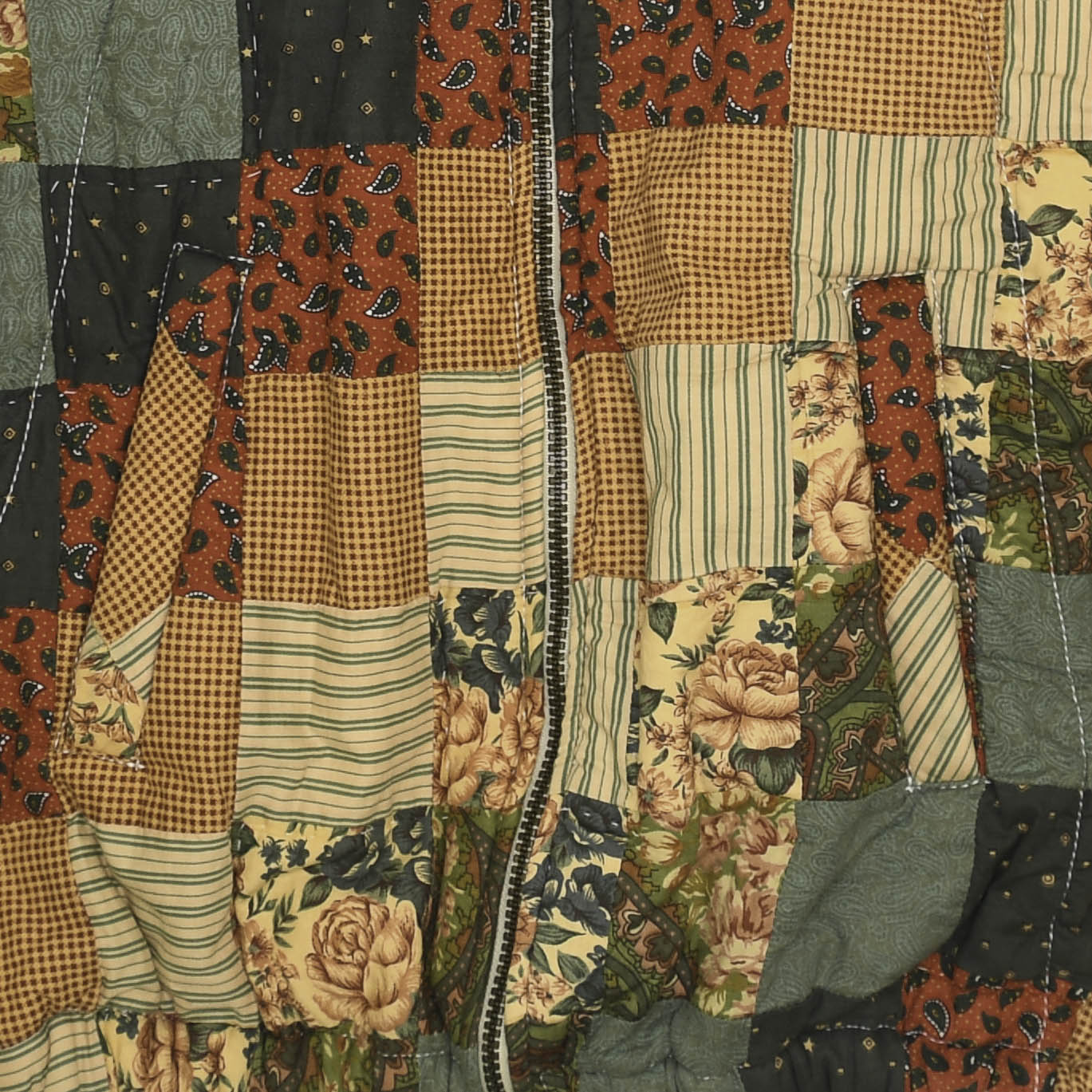 Patchwork Quilt Bomber Jacket