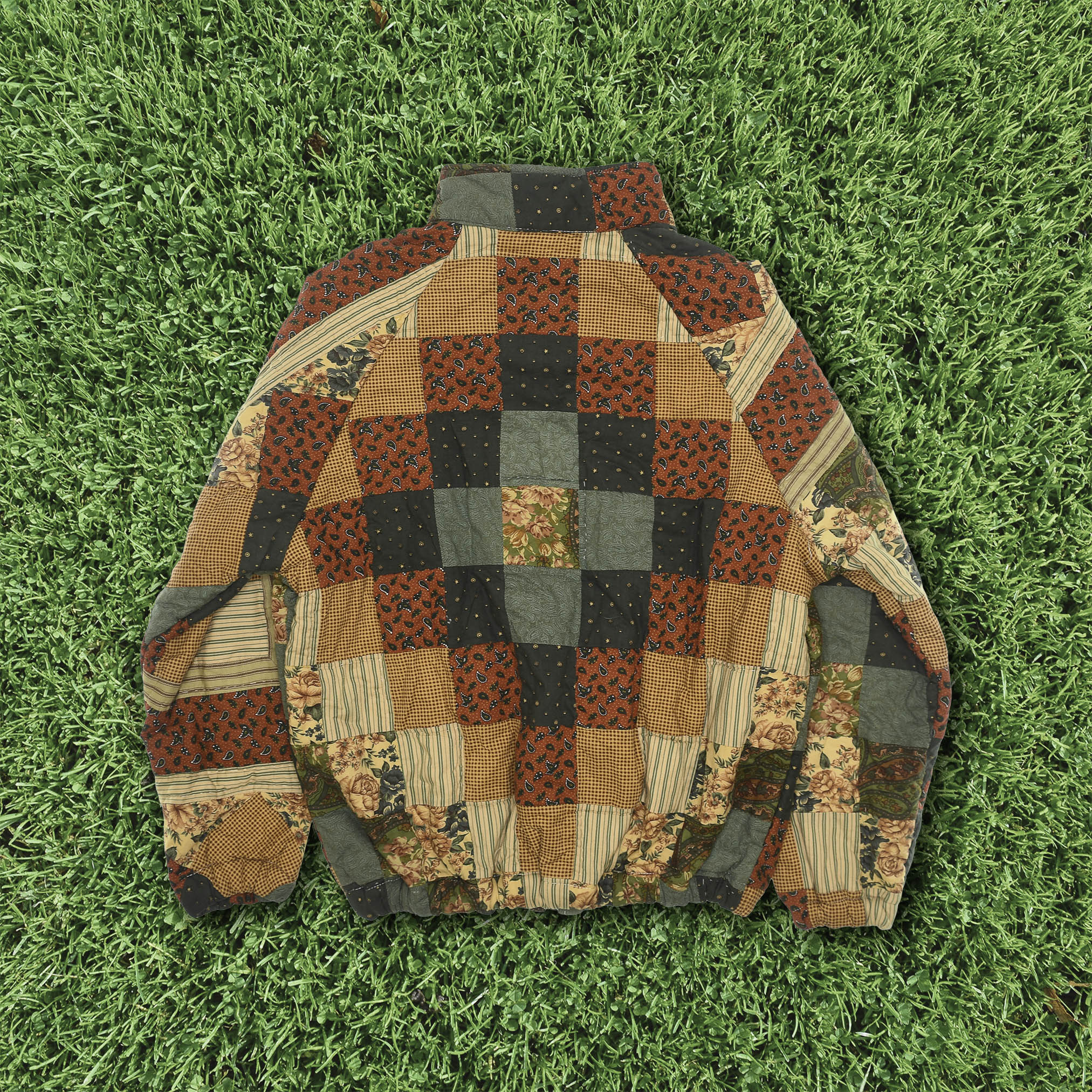 Patchwork Quilt Bomber Jacket