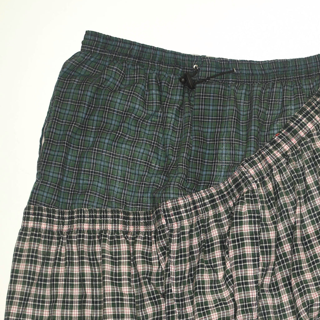 Earth Toned Grunge Boxer Skirt Maxi