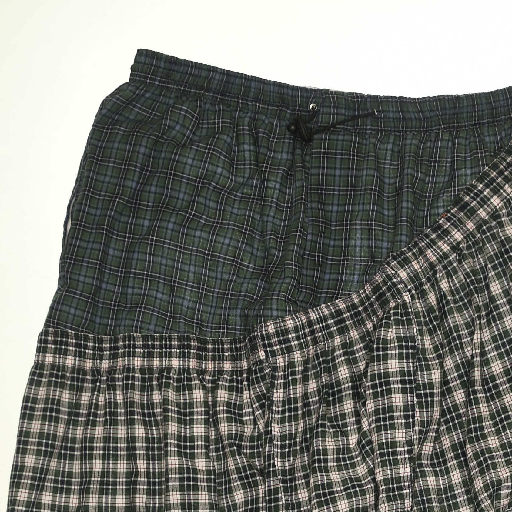 Earth Toned Grunge Boxer Skirt Maxi
