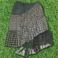 Earth Toned Grunge Boxer Skirt Maxi