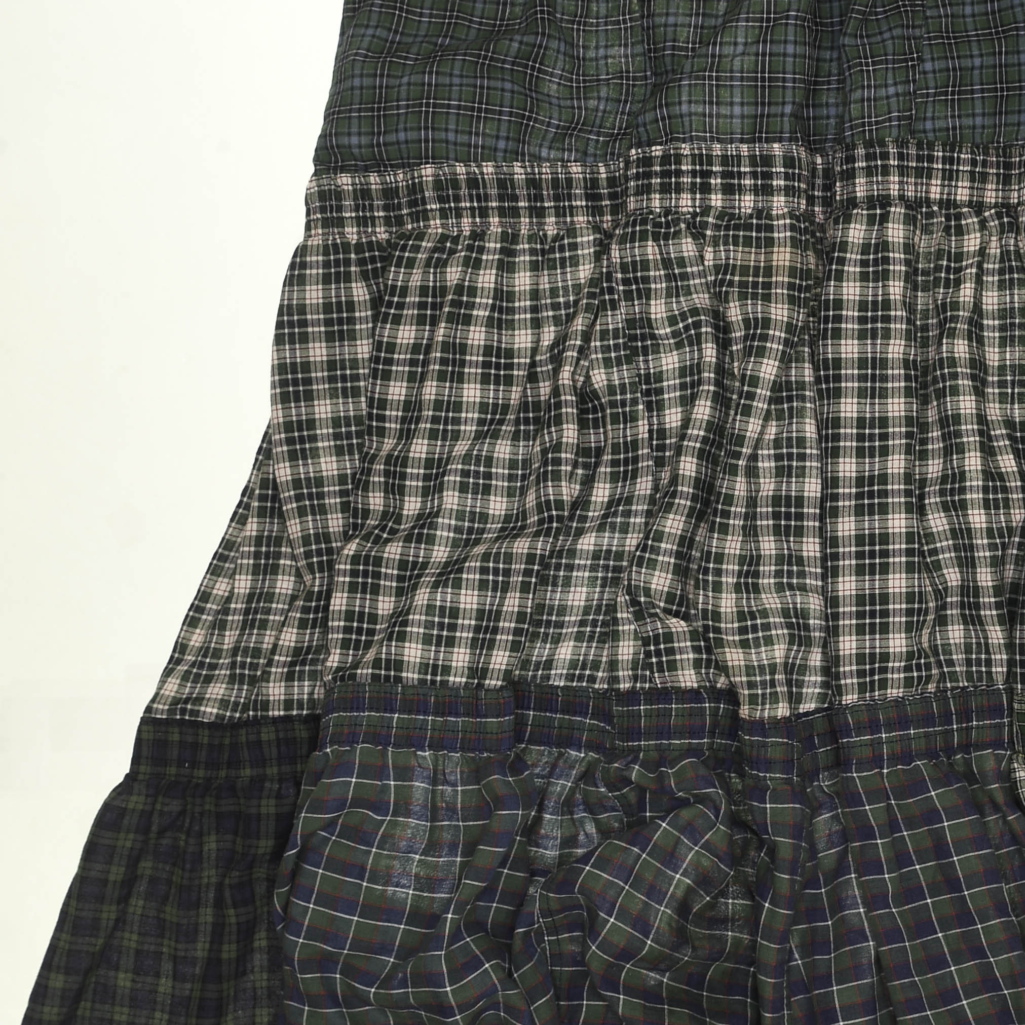 Earth Toned Grunge Boxer Skirt Maxi