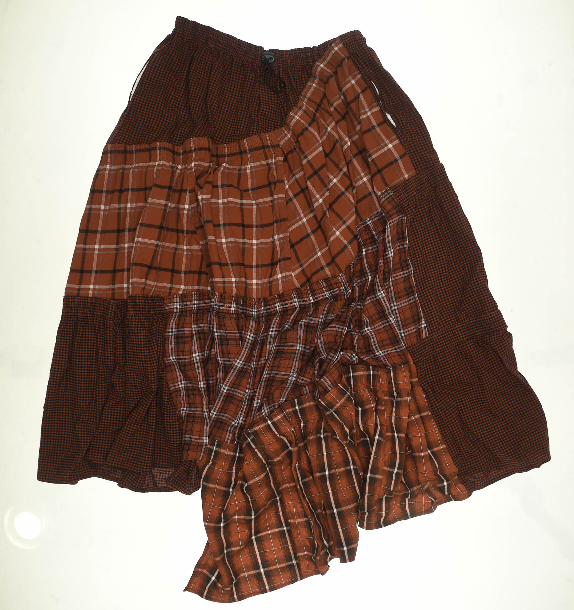 Bright Reds Asymmetric Boxer Skirt