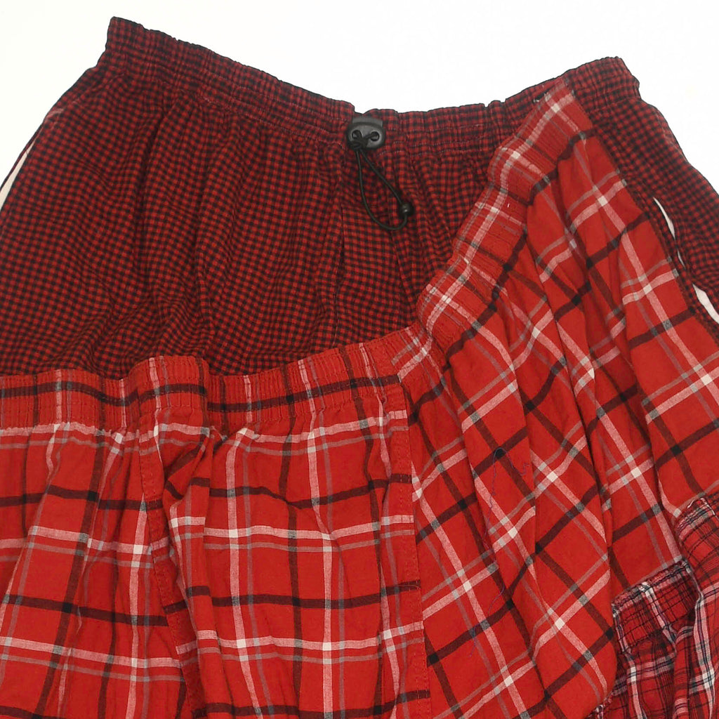 Bright Reds Asymmetric Boxer Skirt