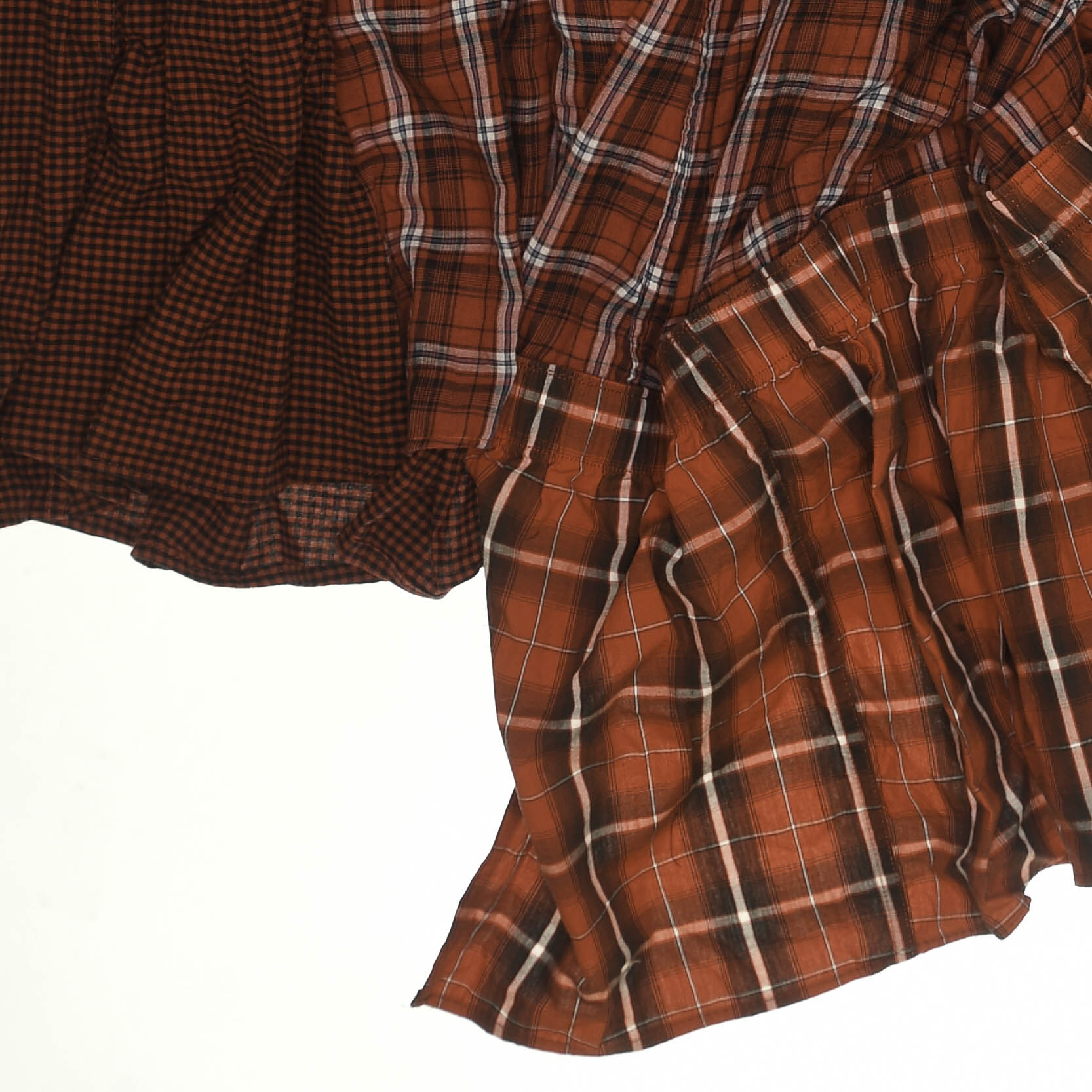 Bright Reds Asymmetric Boxer Skirt