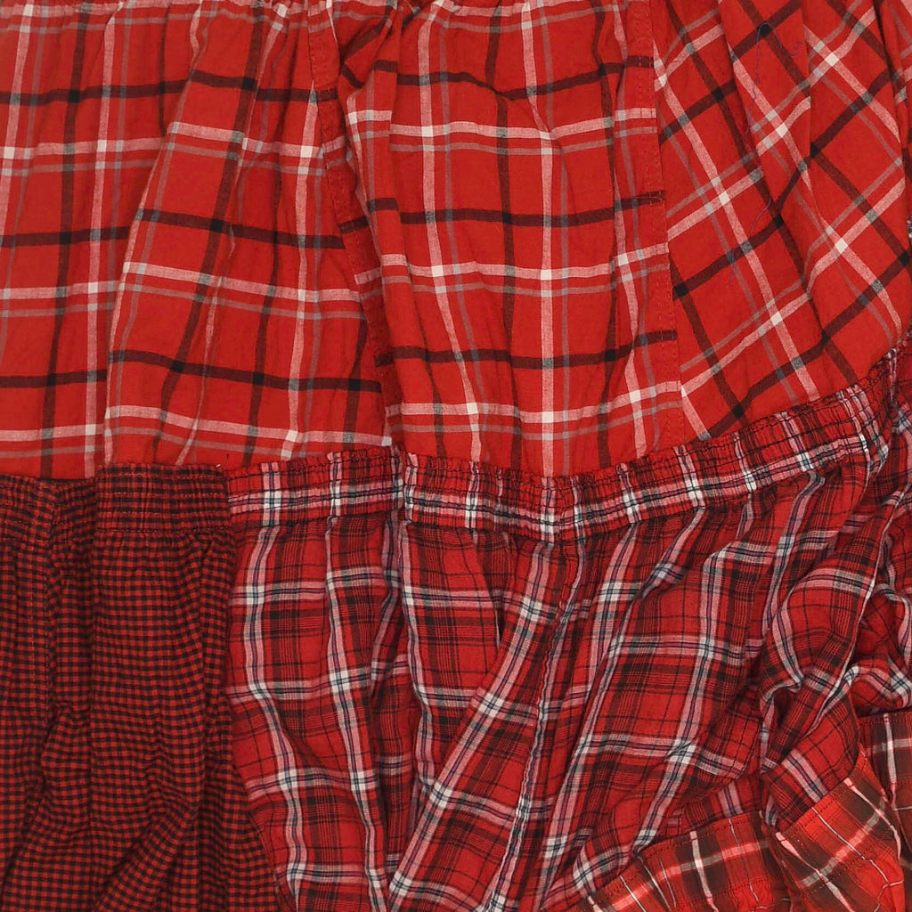 Bright Reds Asymmetric Boxer Skirt