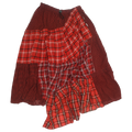 Bright Reds Asymmetric Boxer Skirt Maxi