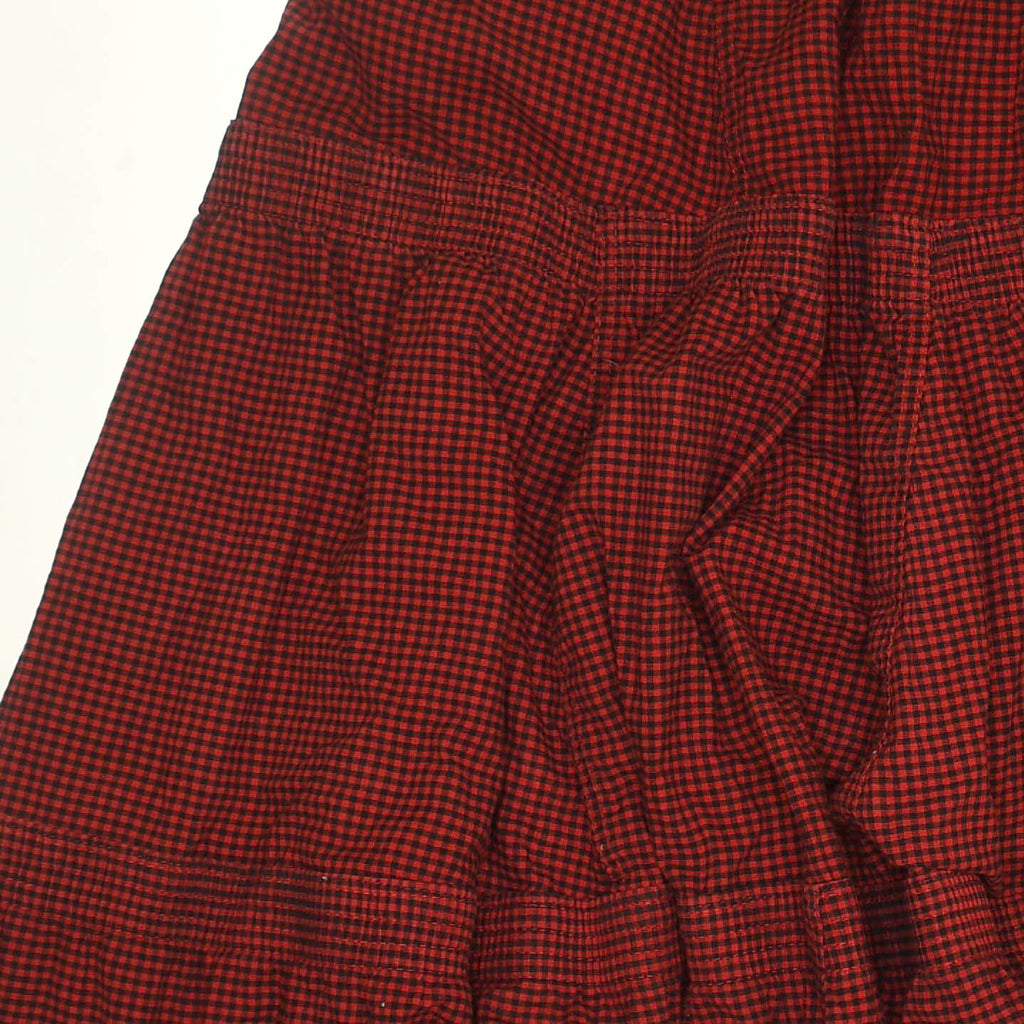 Bright Reds Asymmetric Boxer Skirt