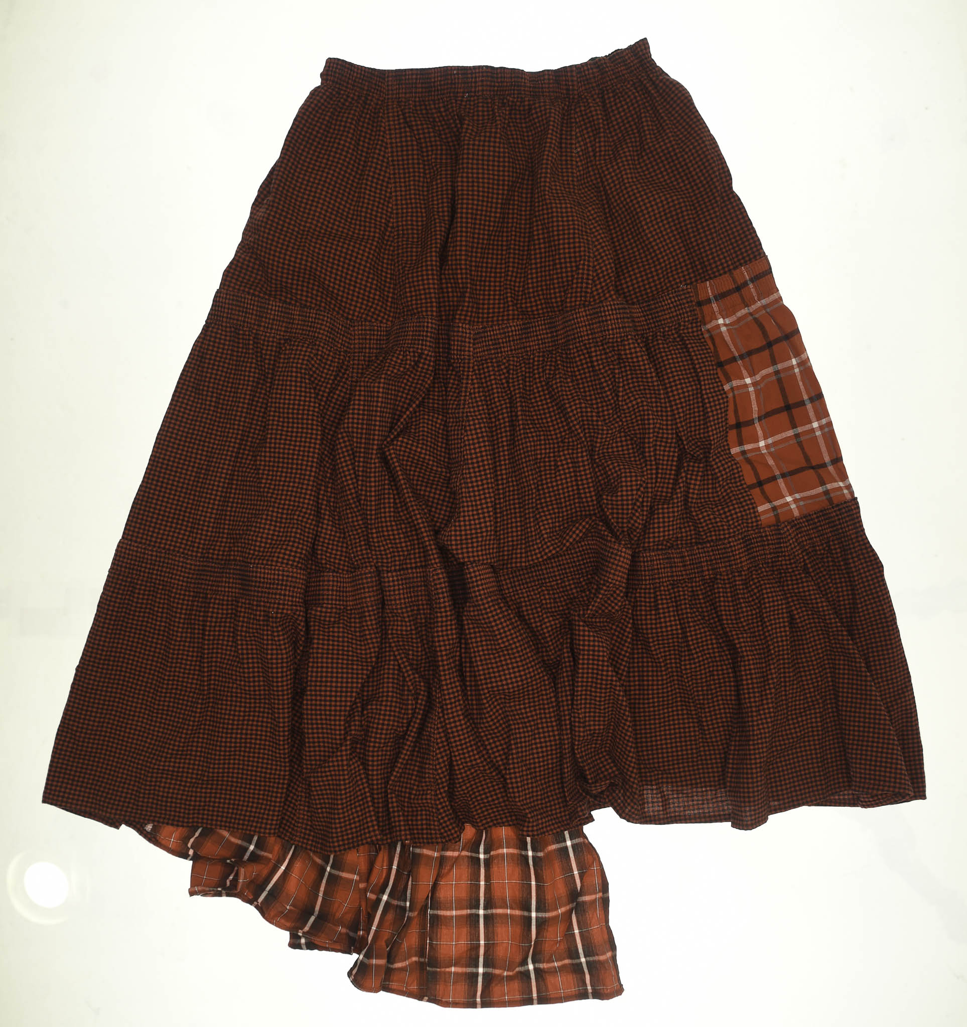 Bright Reds Asymmetric Boxer Skirt