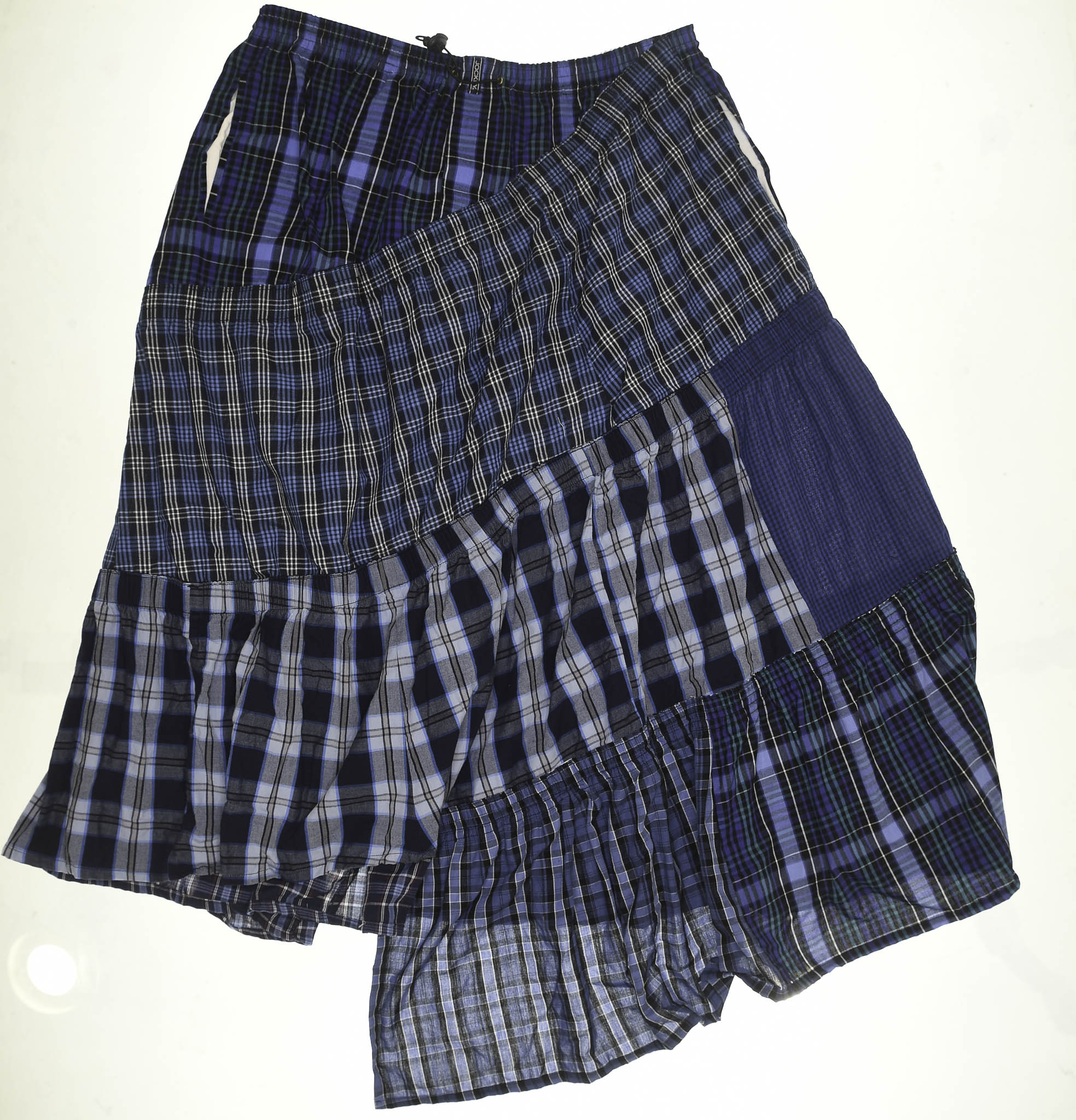 Mixed Navy Boxer Skirt Maxi