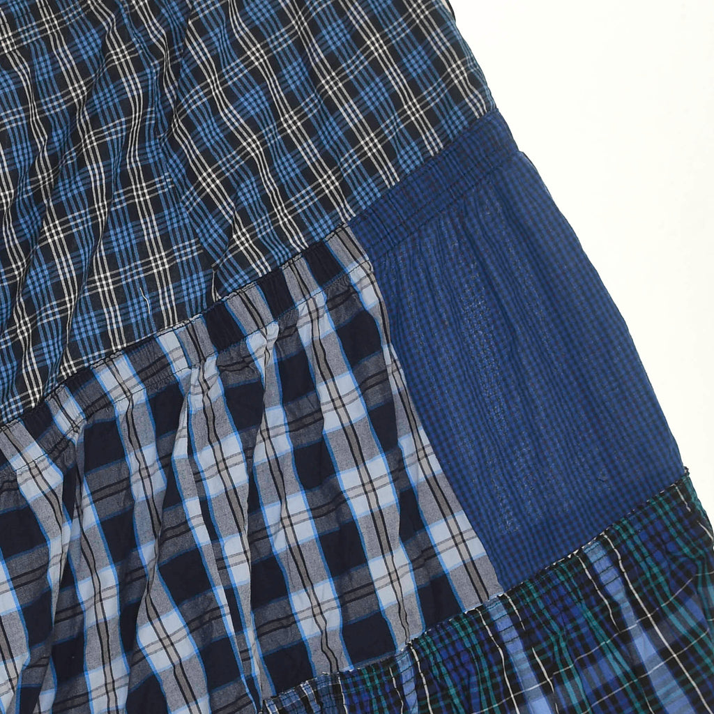 Mixed Navy Boxer Skirt Maxi