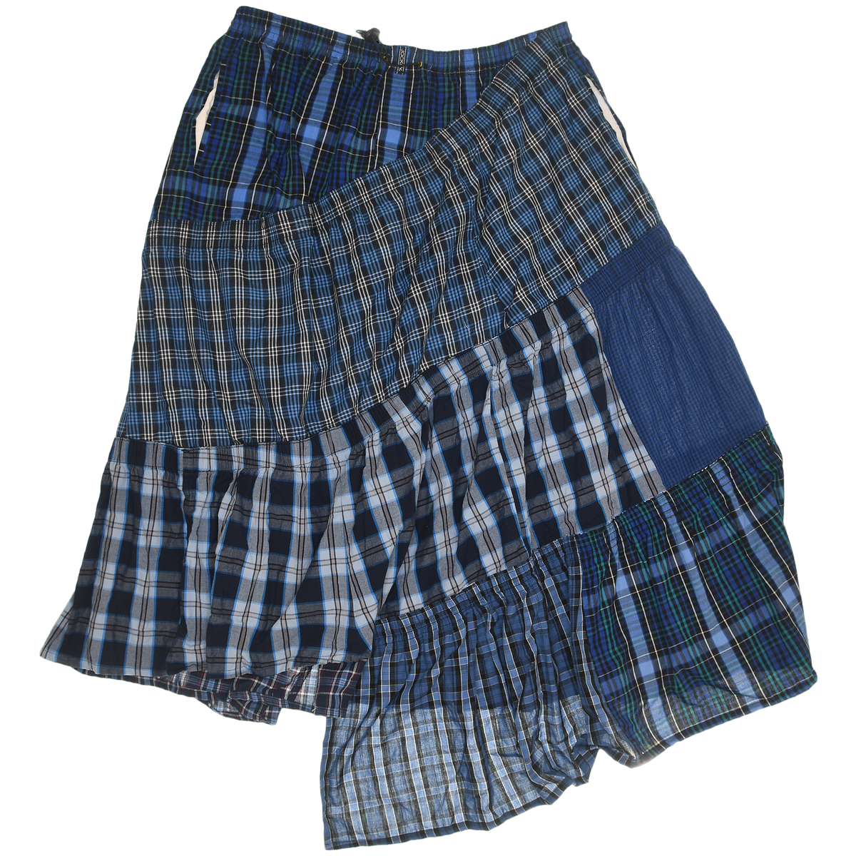Mixed Navy Boxer Skirt Maxi