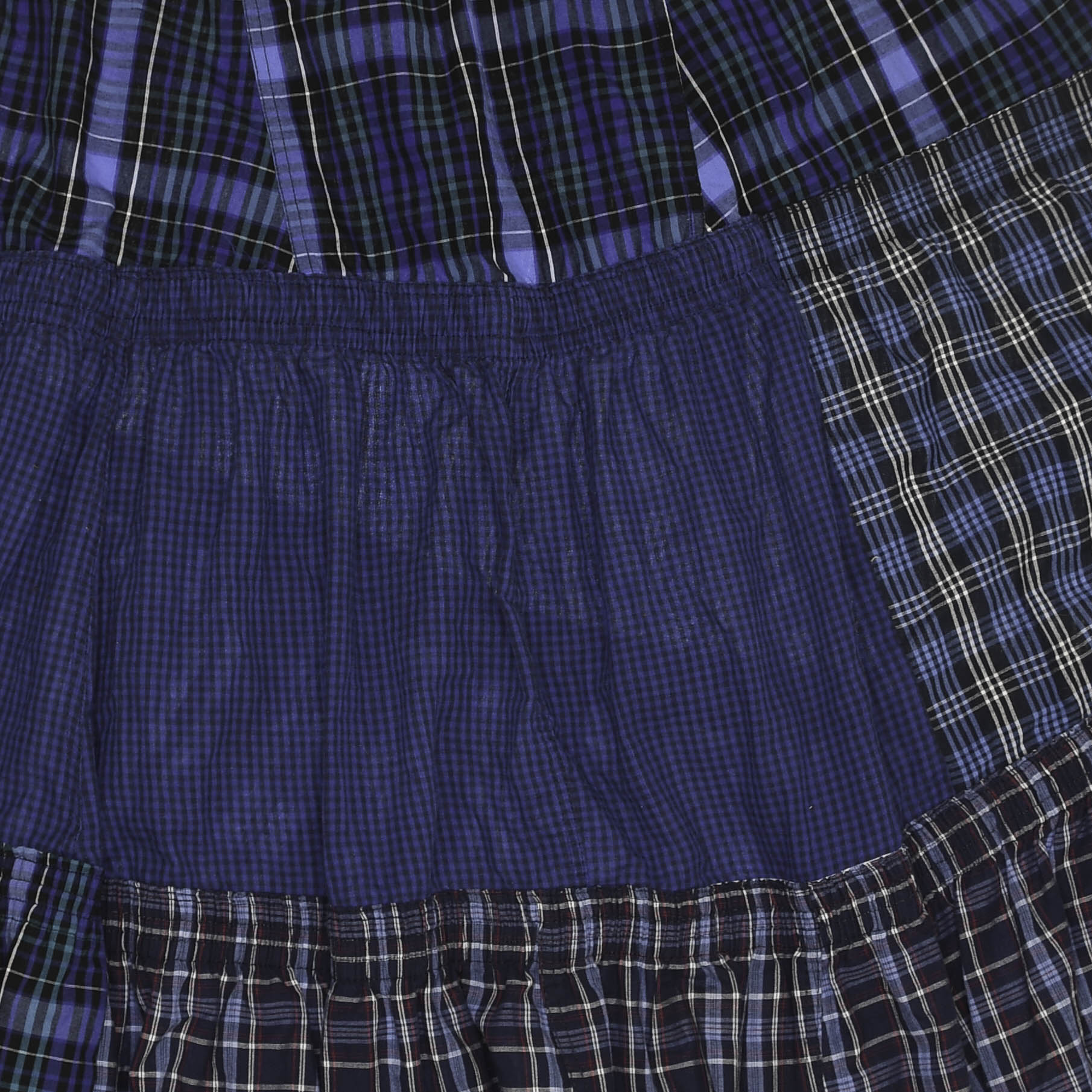 Mixed Navy Boxer Skirt Maxi