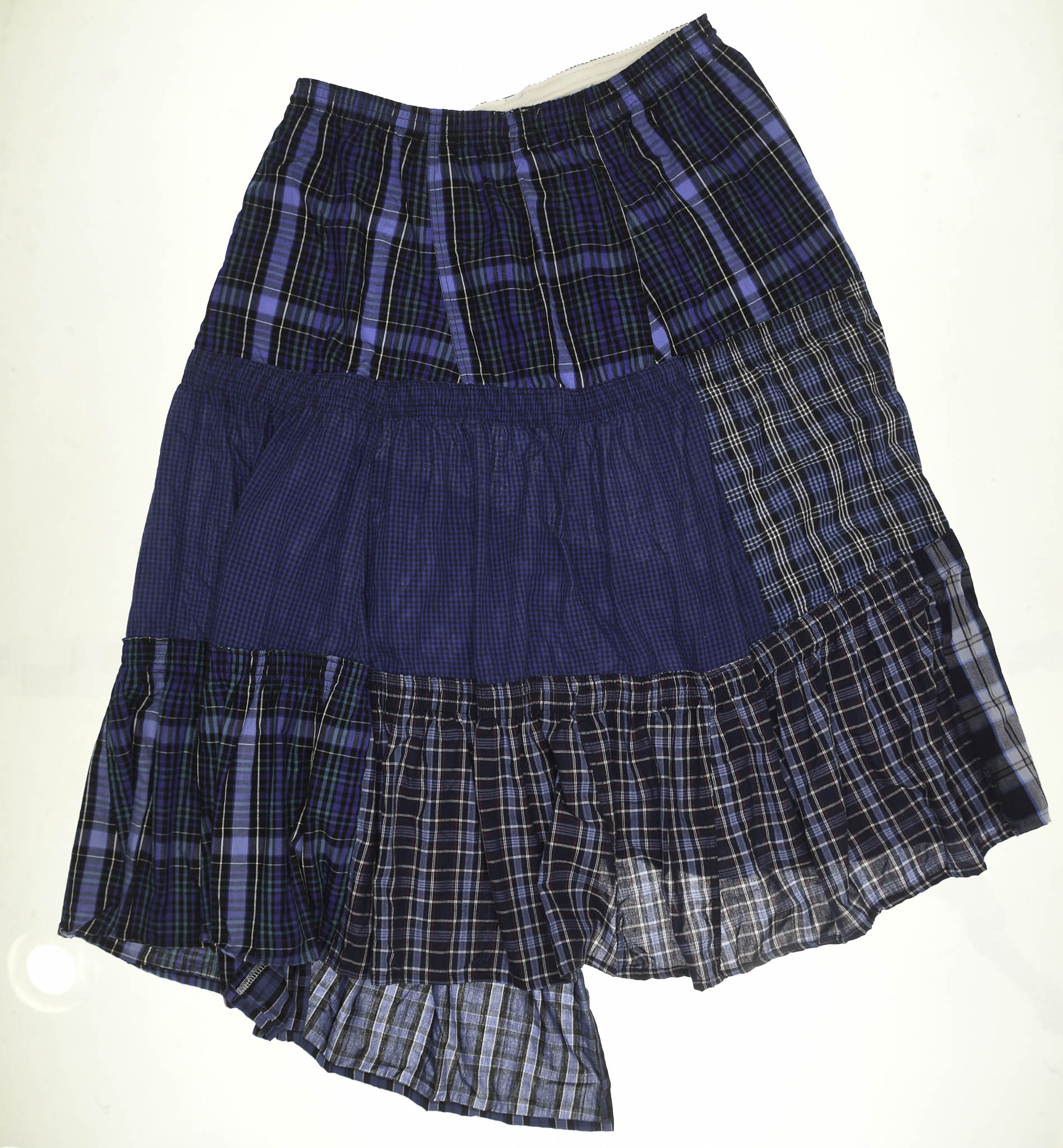 Mixed Navy Boxer Skirt Maxi