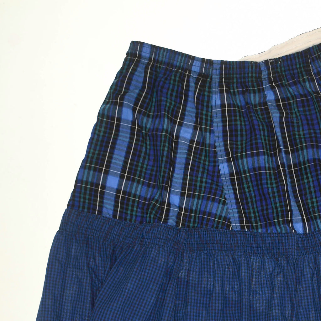 Mixed Navy Boxer Skirt Maxi