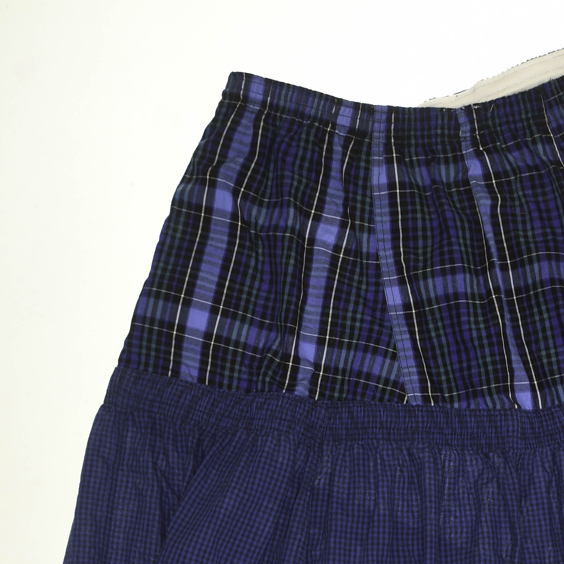 Mixed Navy Boxer Skirt Maxi