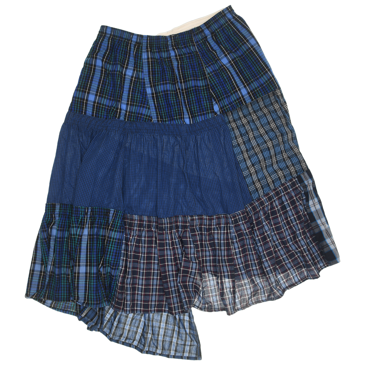 Mixed Navy Boxer Skirt Maxi