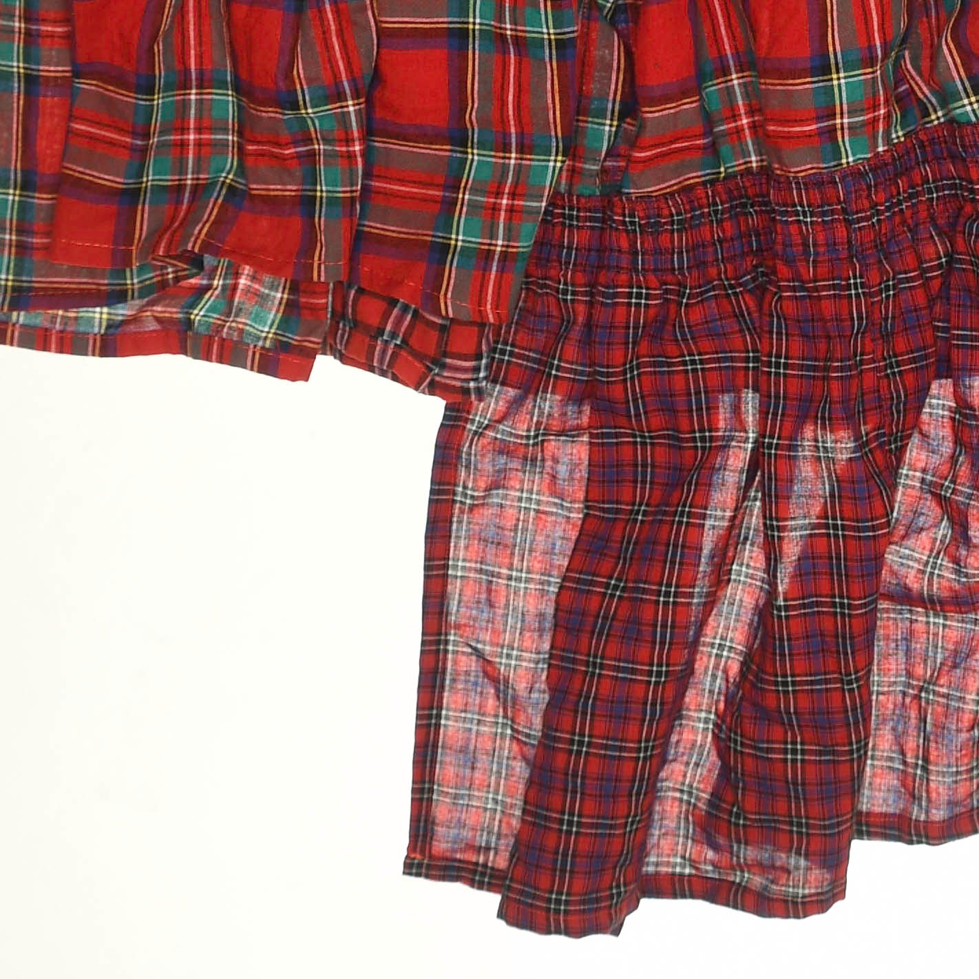 Red & Green Boxer Skirt Maxi