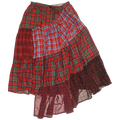 Red & Green Boxer Skirt Maxi