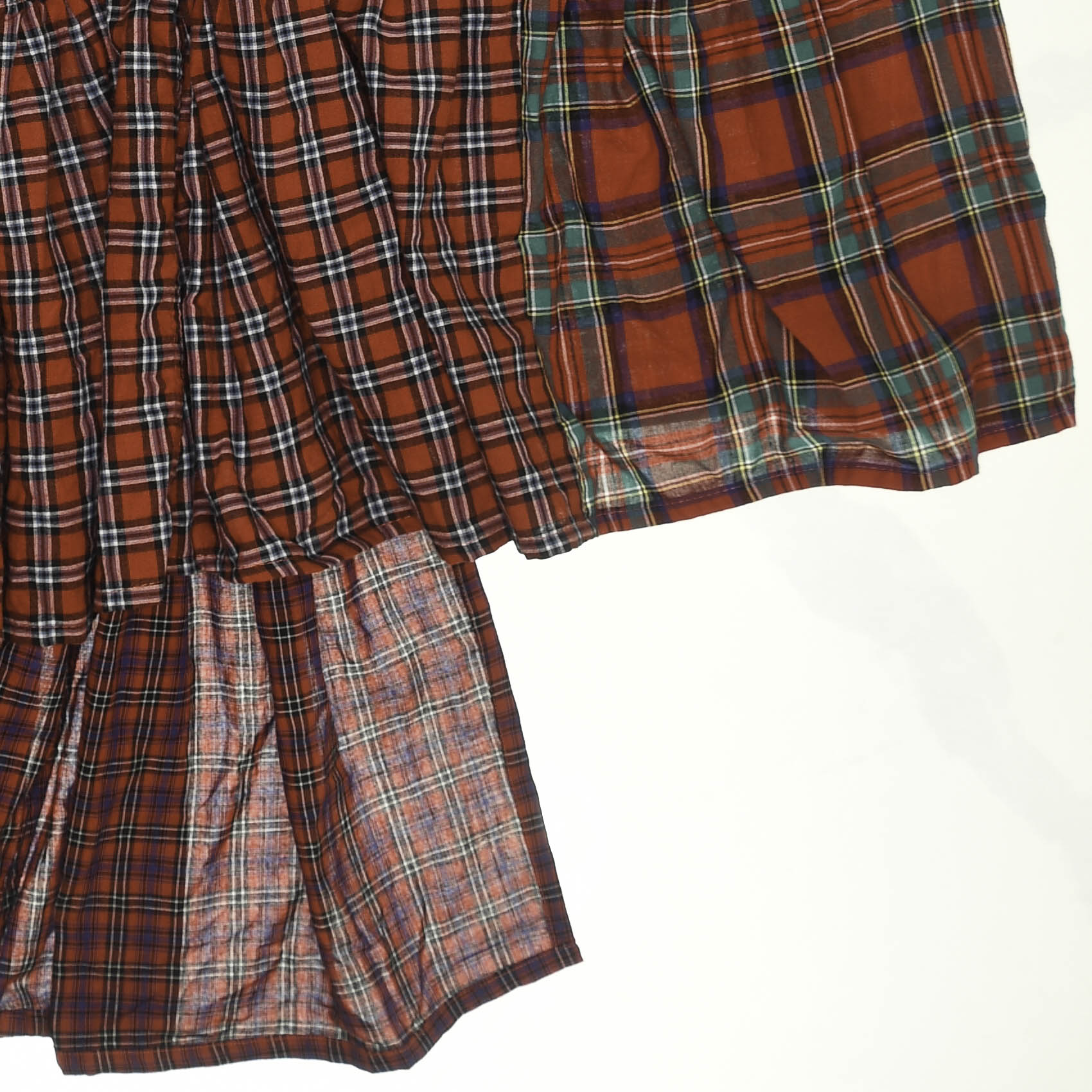 Red & Green Boxer Skirt Maxi