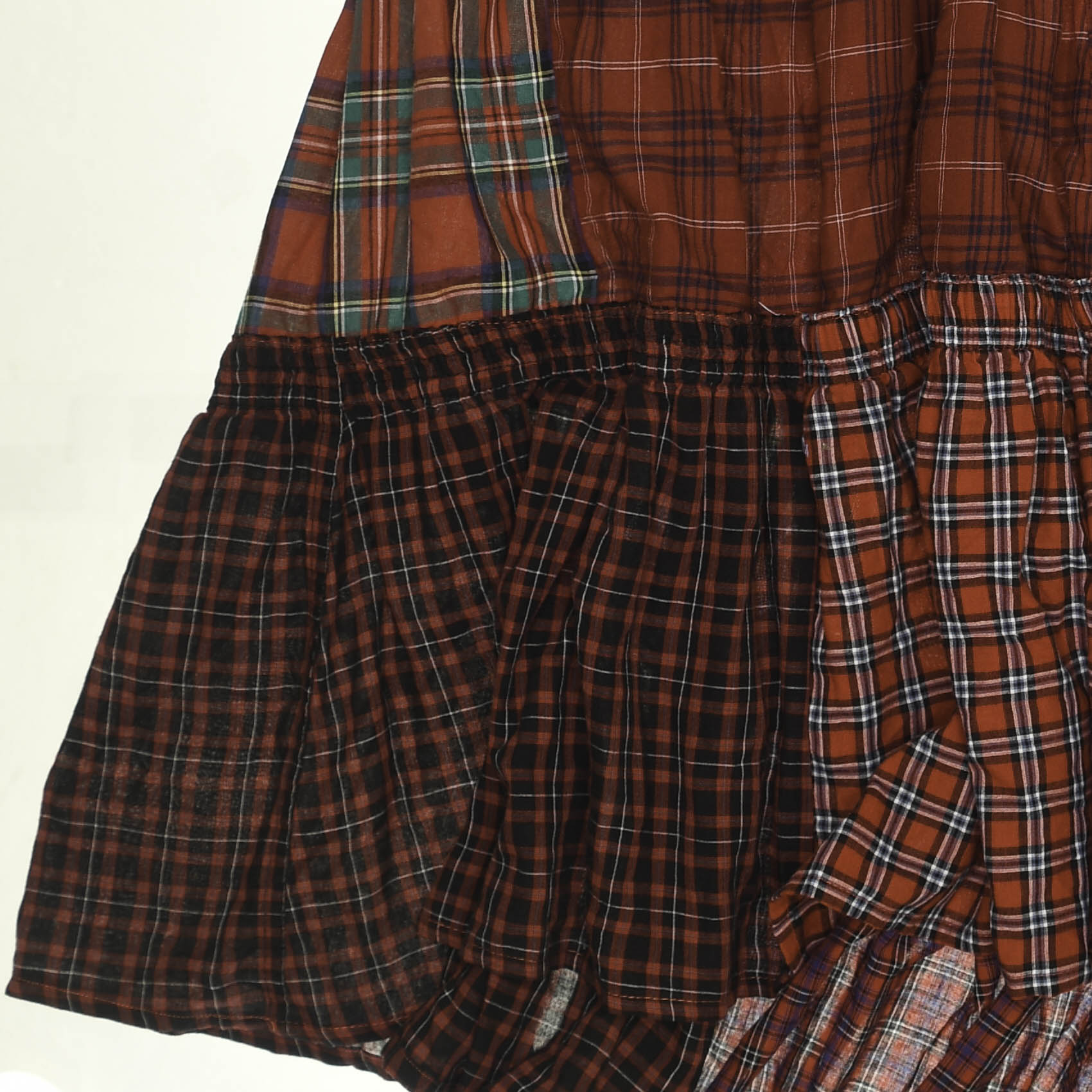 Red & Green Boxer Skirt Maxi
