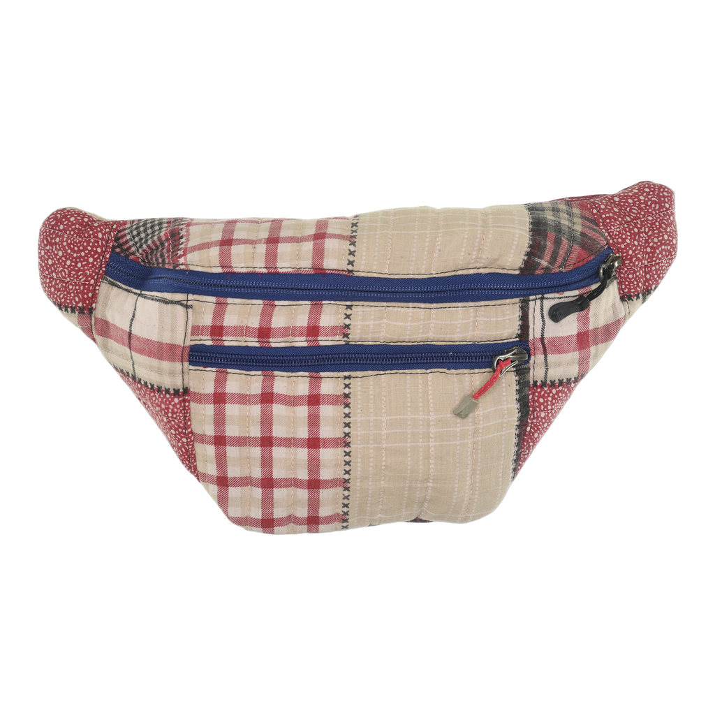 Patchwork Quilt Waist Bag | Americana Plaid