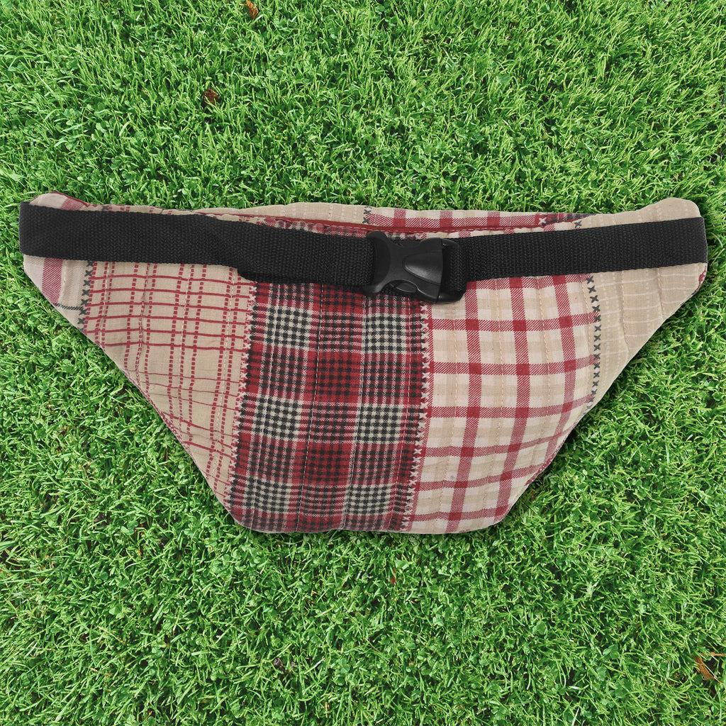 Patchwork Quilt Waist Bag | Americana Plaid