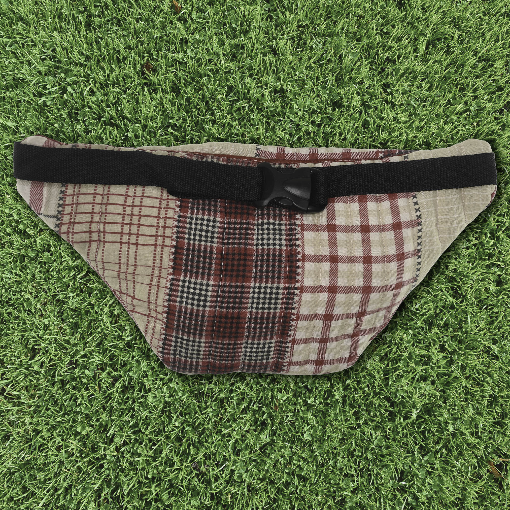 Patchwork Quilt Waist Bag | Americana Plaid