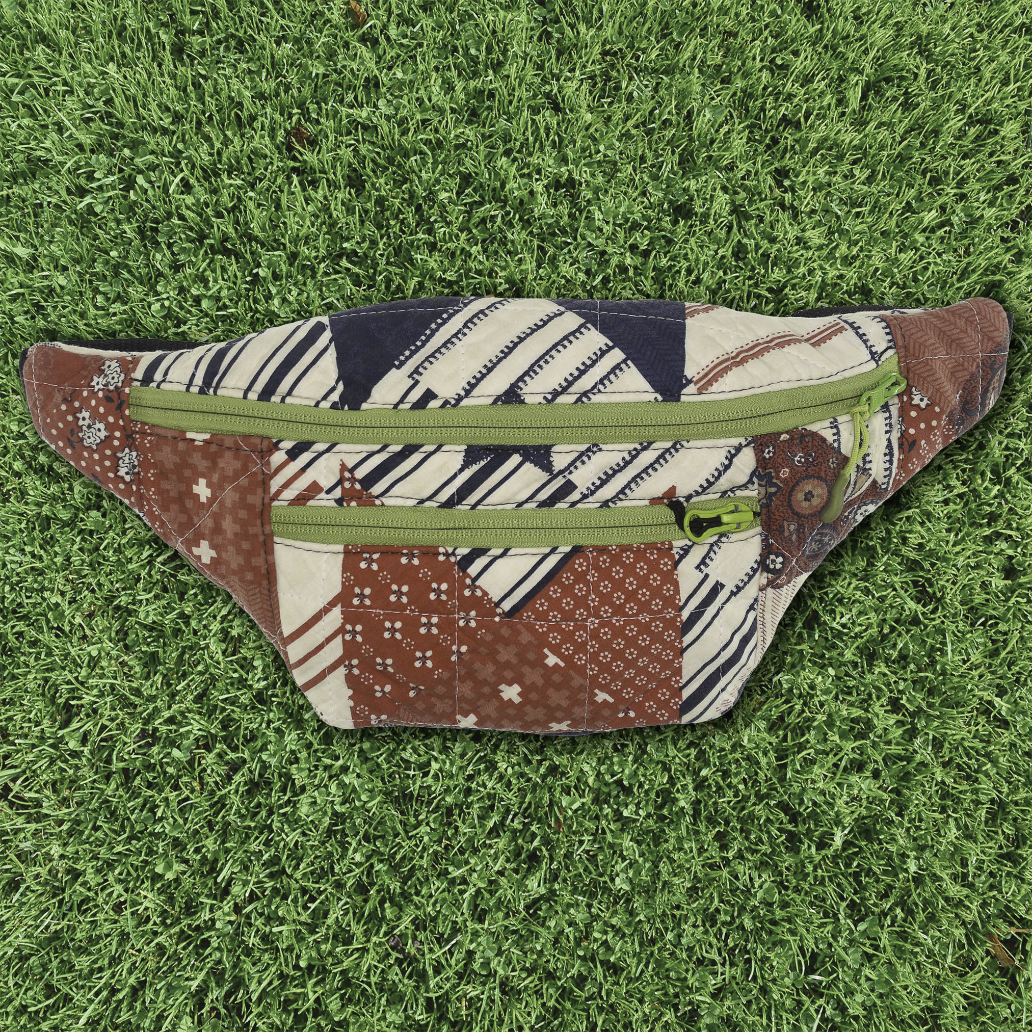 Patchwork Quilt Waist Bag | Washed Americana Patchwork