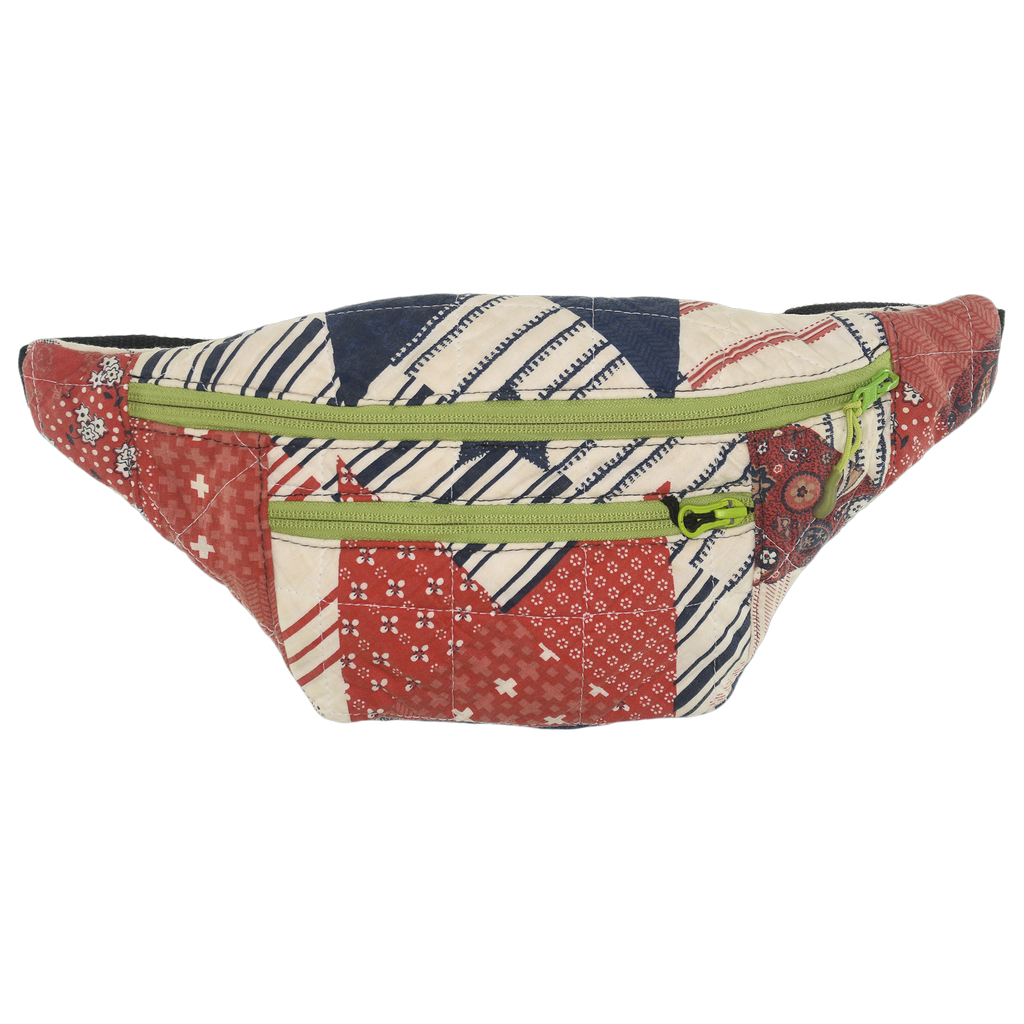 Patchwork Quilt Waist Bag | Washed Americana Patchwork