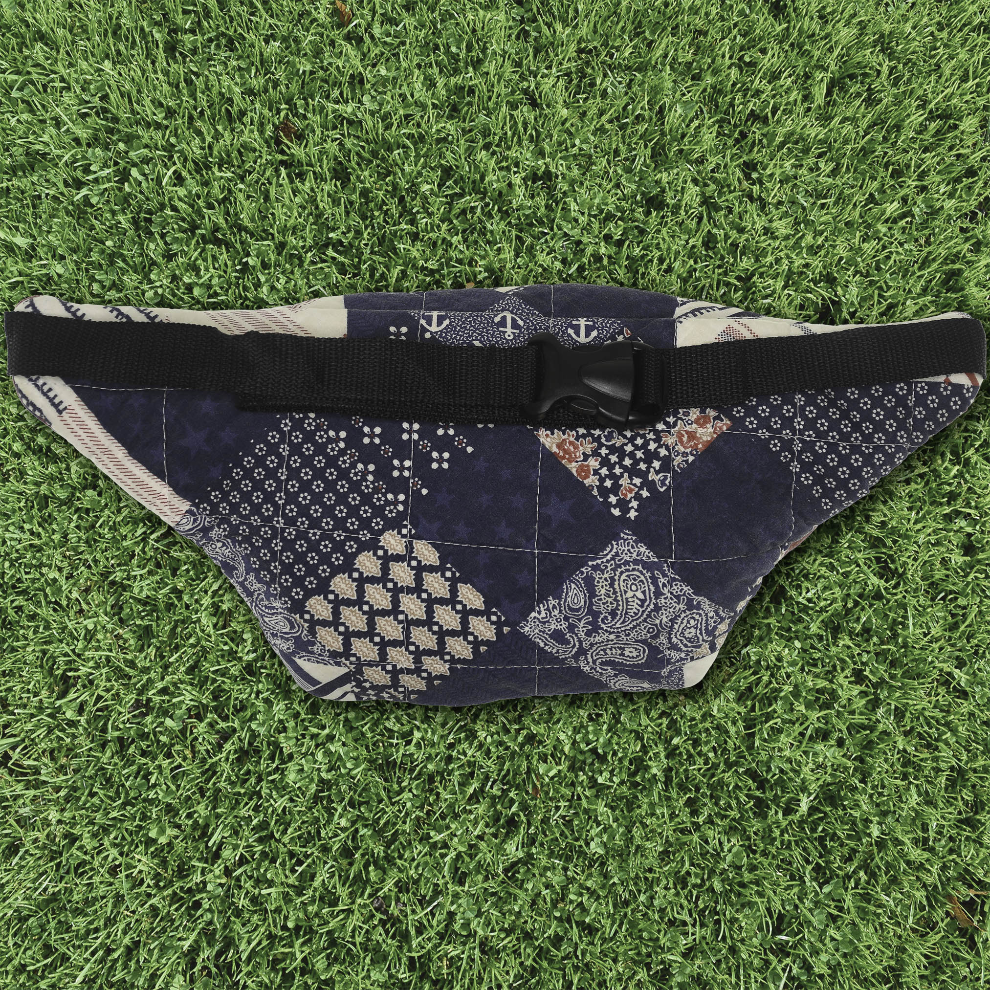 Patchwork Quilt Waist Bag | Washed Americana Patchwork