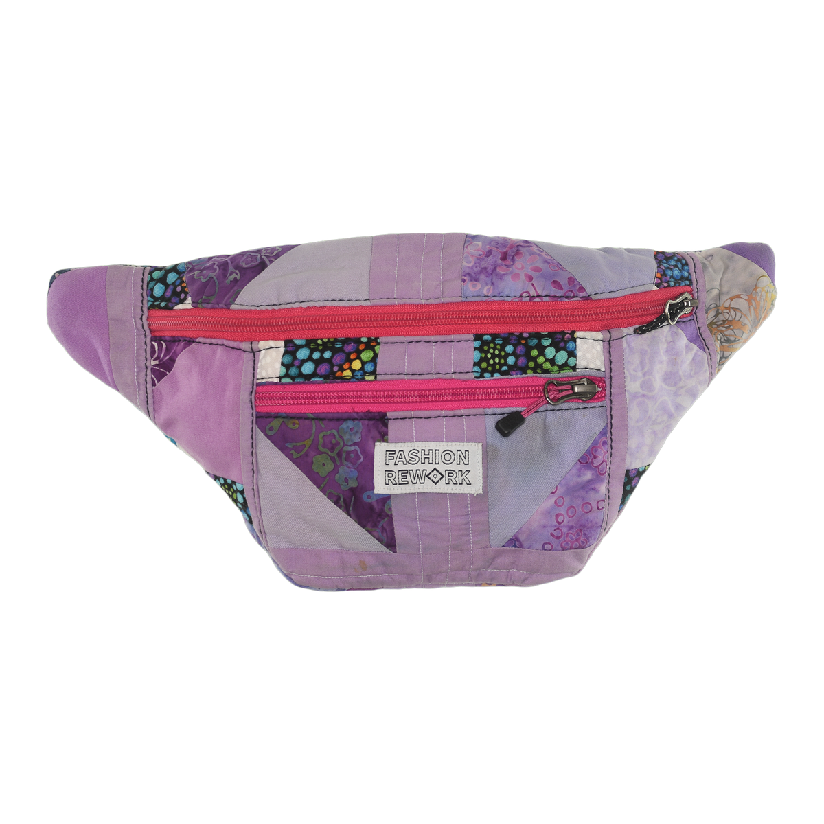 Patchwork Quilt Waist Bag | Purple Patchwork