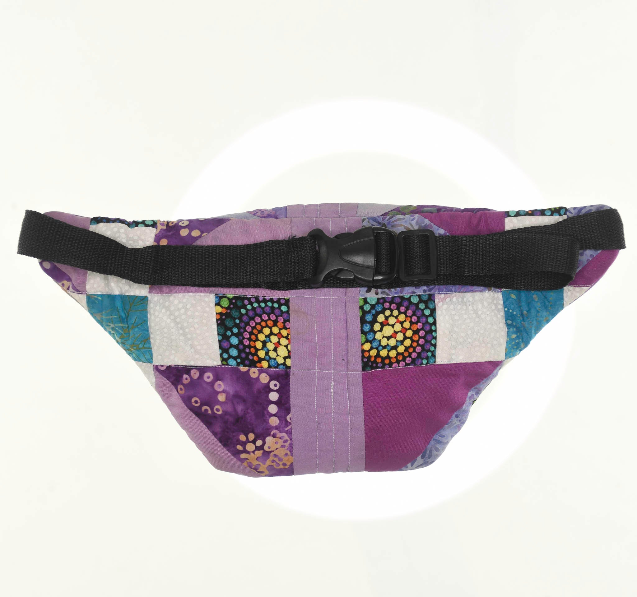 Patchwork Quilt Waist Bag | Purple Patchwork