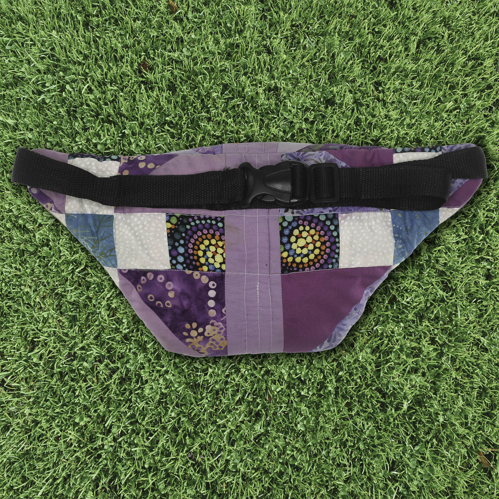 Patchwork Quilt Waist Bag | Purple Patchwork
