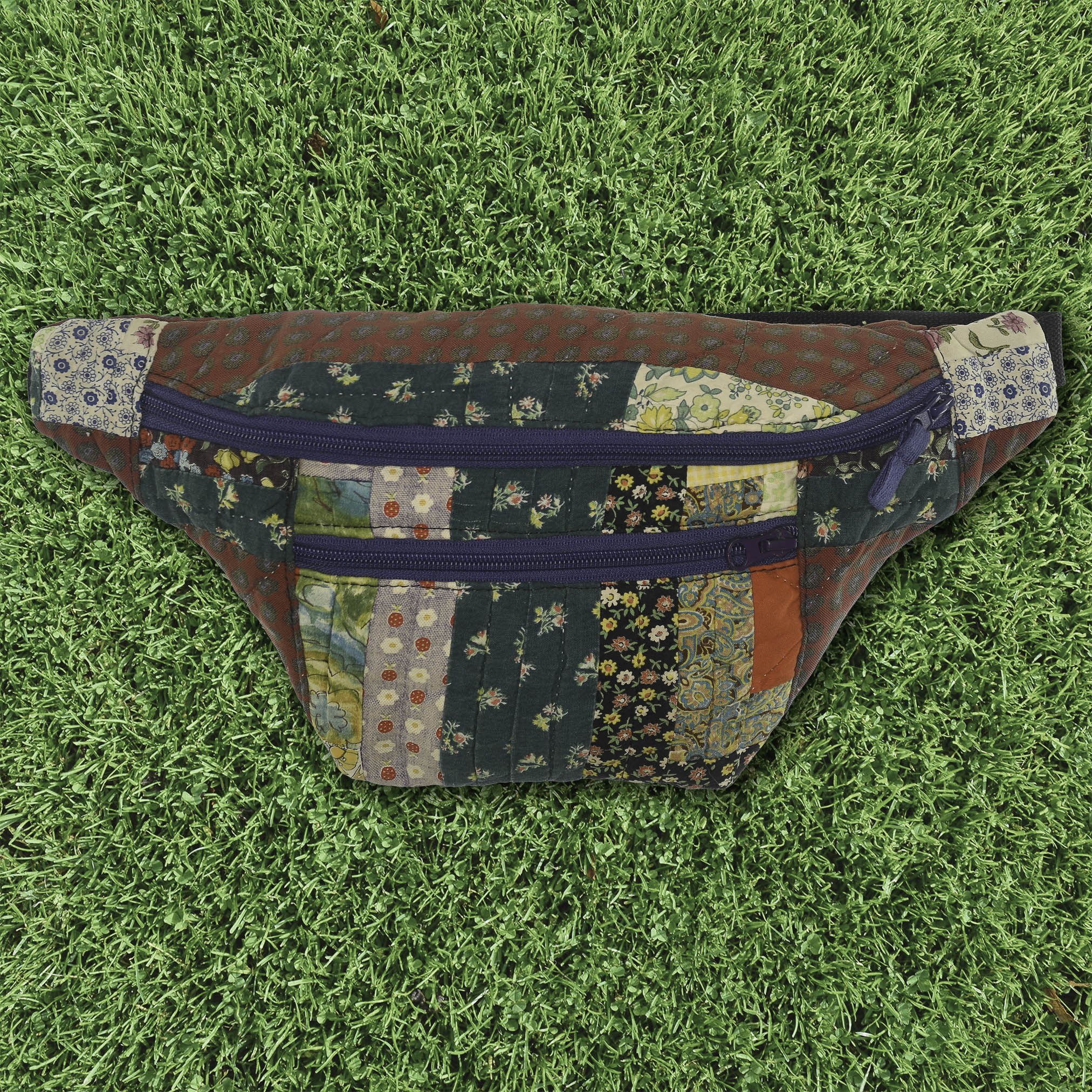 Patchwork Quilt Waist Bag | Calico Print