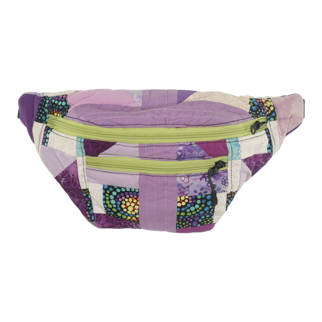 Patchwork Quilt Waist Bag | Purple Floral