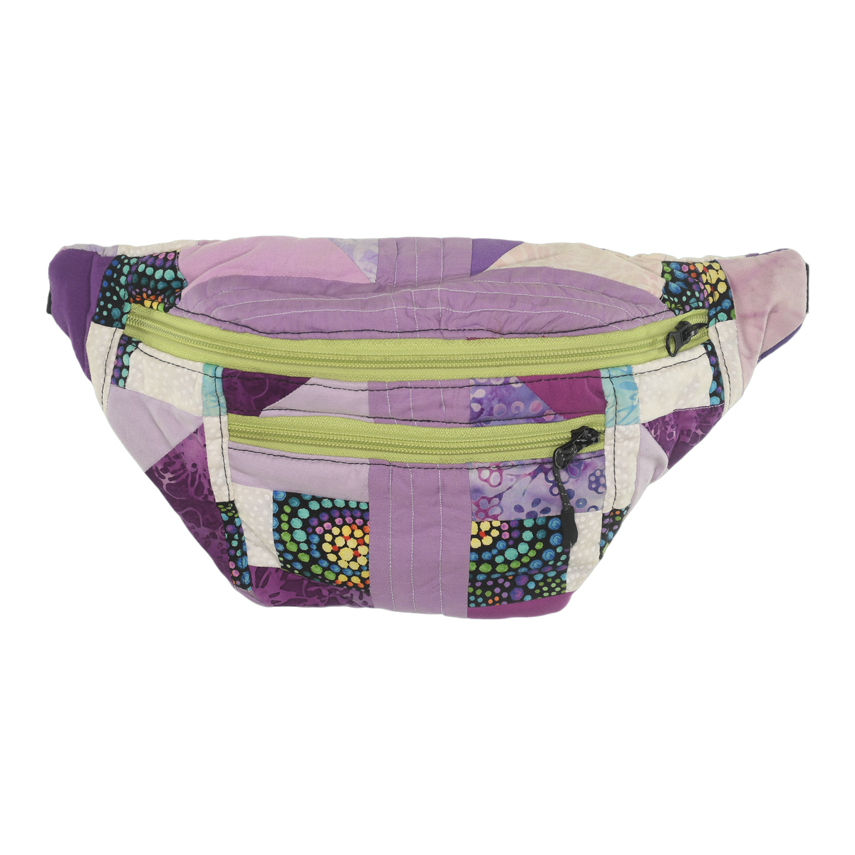 Patchwork Quilt Waist Bag | Purple Floral