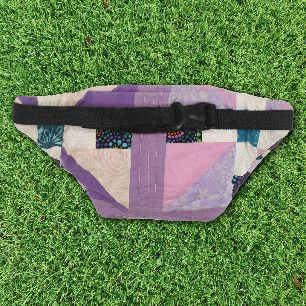 Patchwork Quilt Waist Bag | Purple Floral