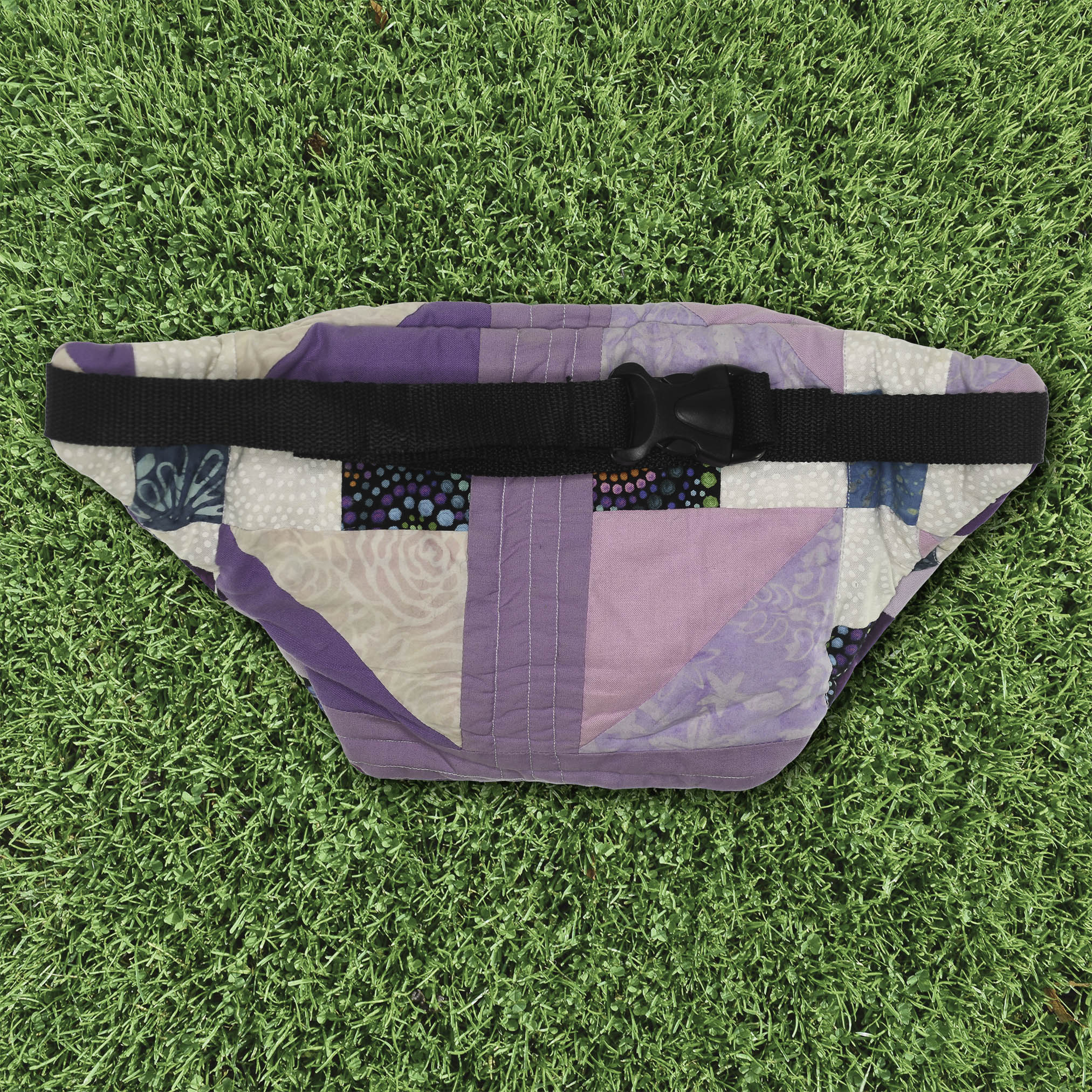 Patchwork Quilt Waist Bag | Purple Floral