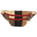 Patchwork Quilt Waist Bag | Brown Check