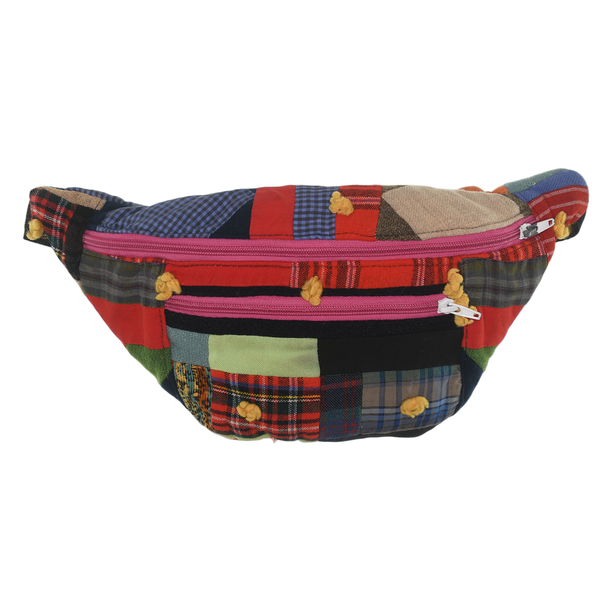 Patchwork Quilt Waist Bag | Plaid Patchwork