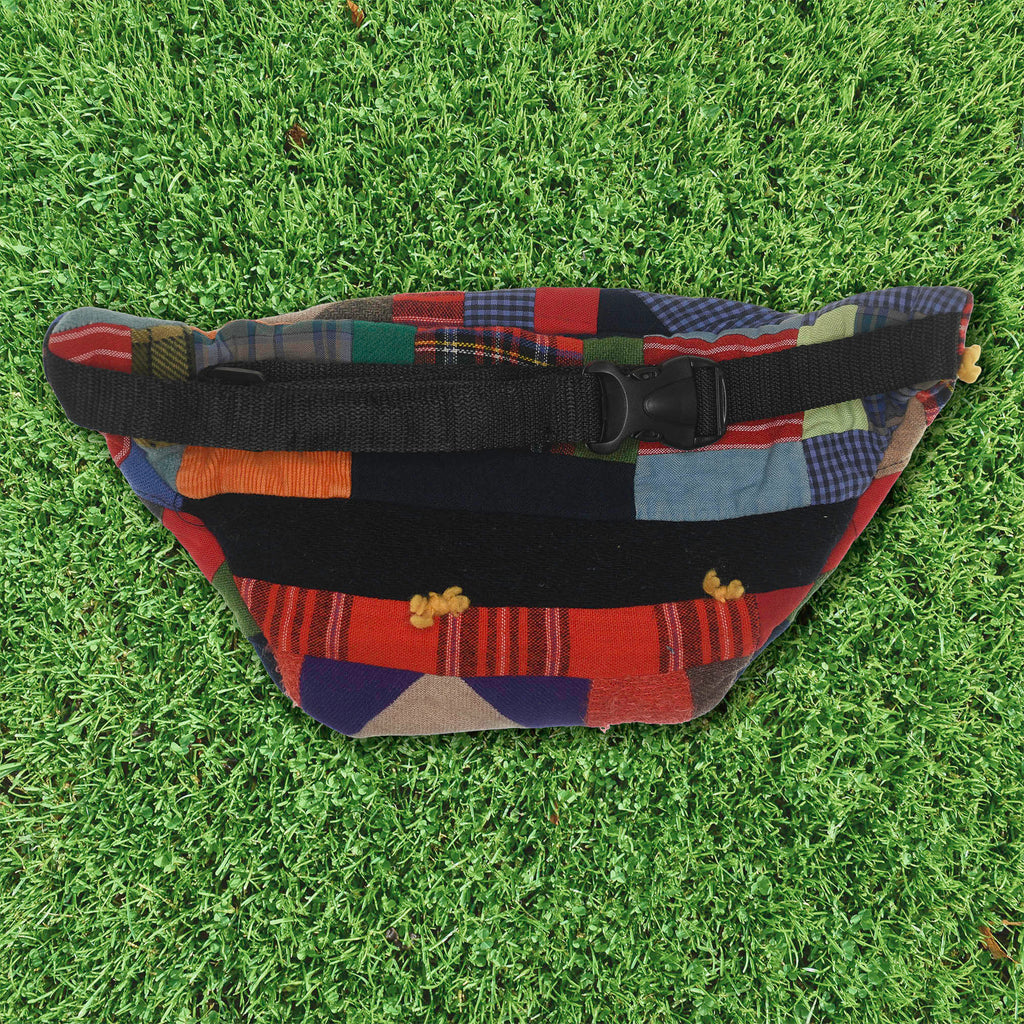 Patchwork Quilt Waist Bag | Plaid Patchwork